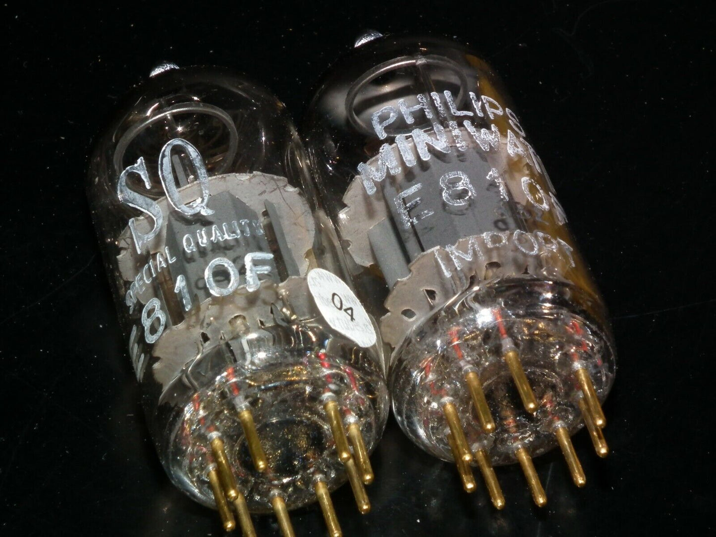 Matched Pair Philips Miniwatt E810F 7788 NOS NIB Gold pin Heerlen 60s Low Noise