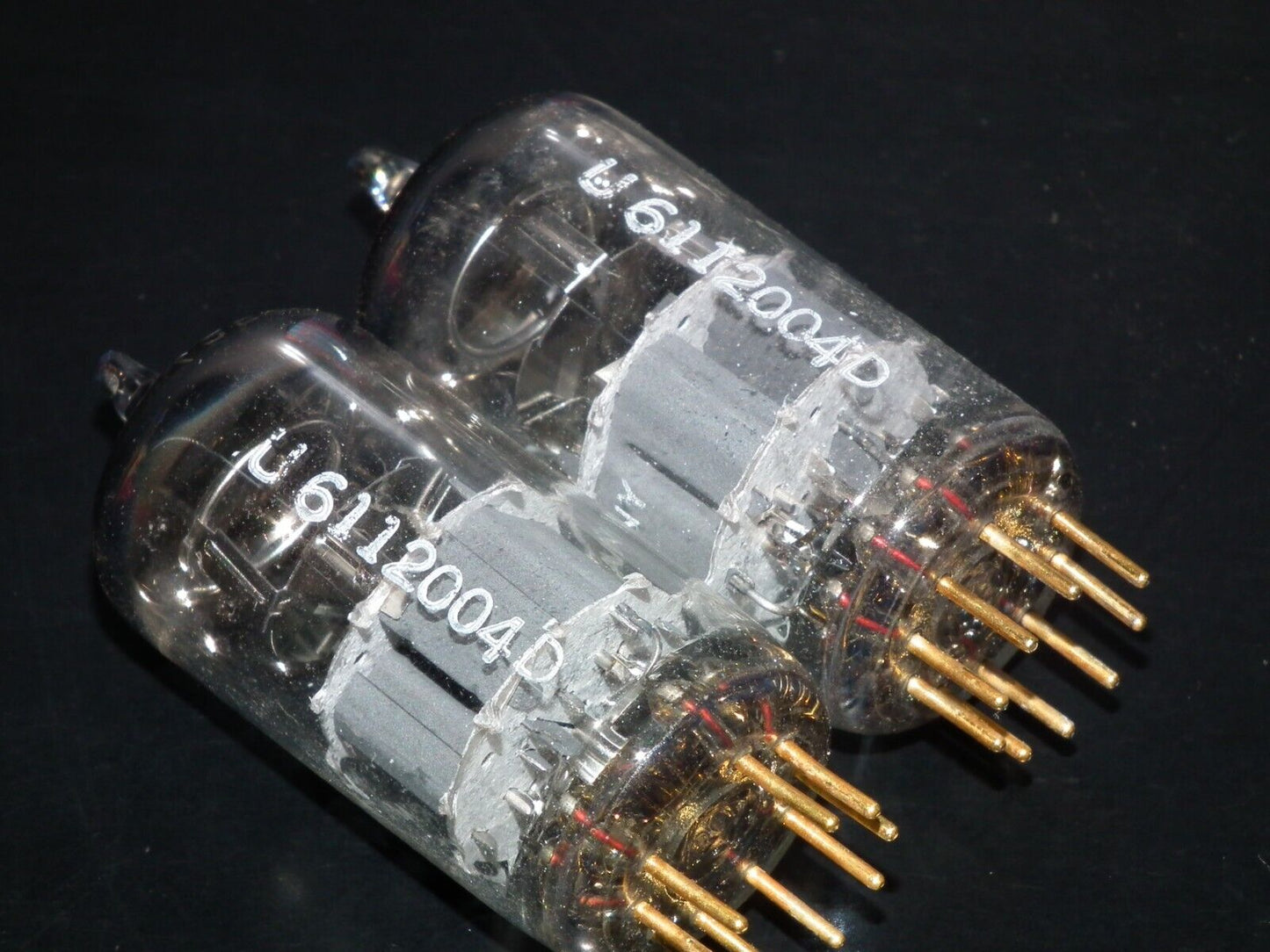 Platinum matched pair E88CC Telefunken 6922 Diamond Bttm Ulm Balanced Tested NOS