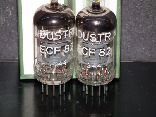 ECF82 Hoges 6GH8A Platinum matched pair NOS NIB (Dynaco, Scott, McIntosh)