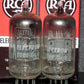 12AX7A RCA ECC83 Matched Pair 1960 Used tested 90% of NOS balanced sections