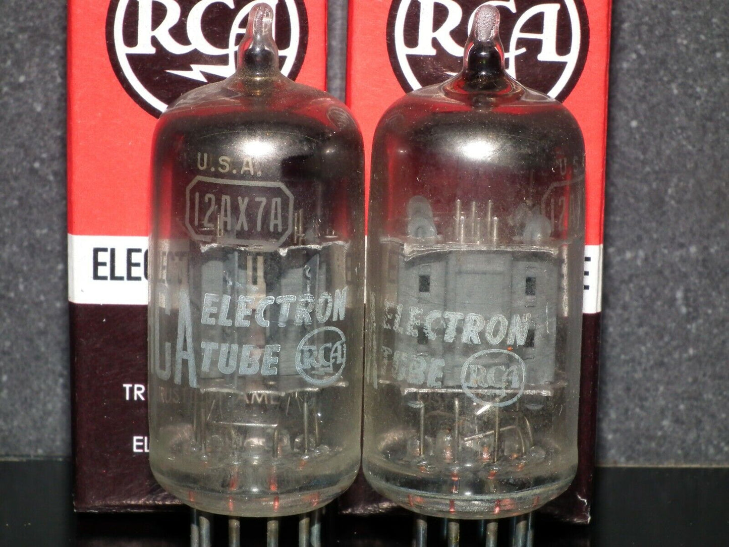 12AX7A RCA ECC83 Matched Pair 1960 Used tested 90% of NOS balanced sections