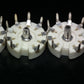 Four (4) VINTAGE NOS Noval Vacuum Tube Ceramic Socket for PCB West Germany 60s