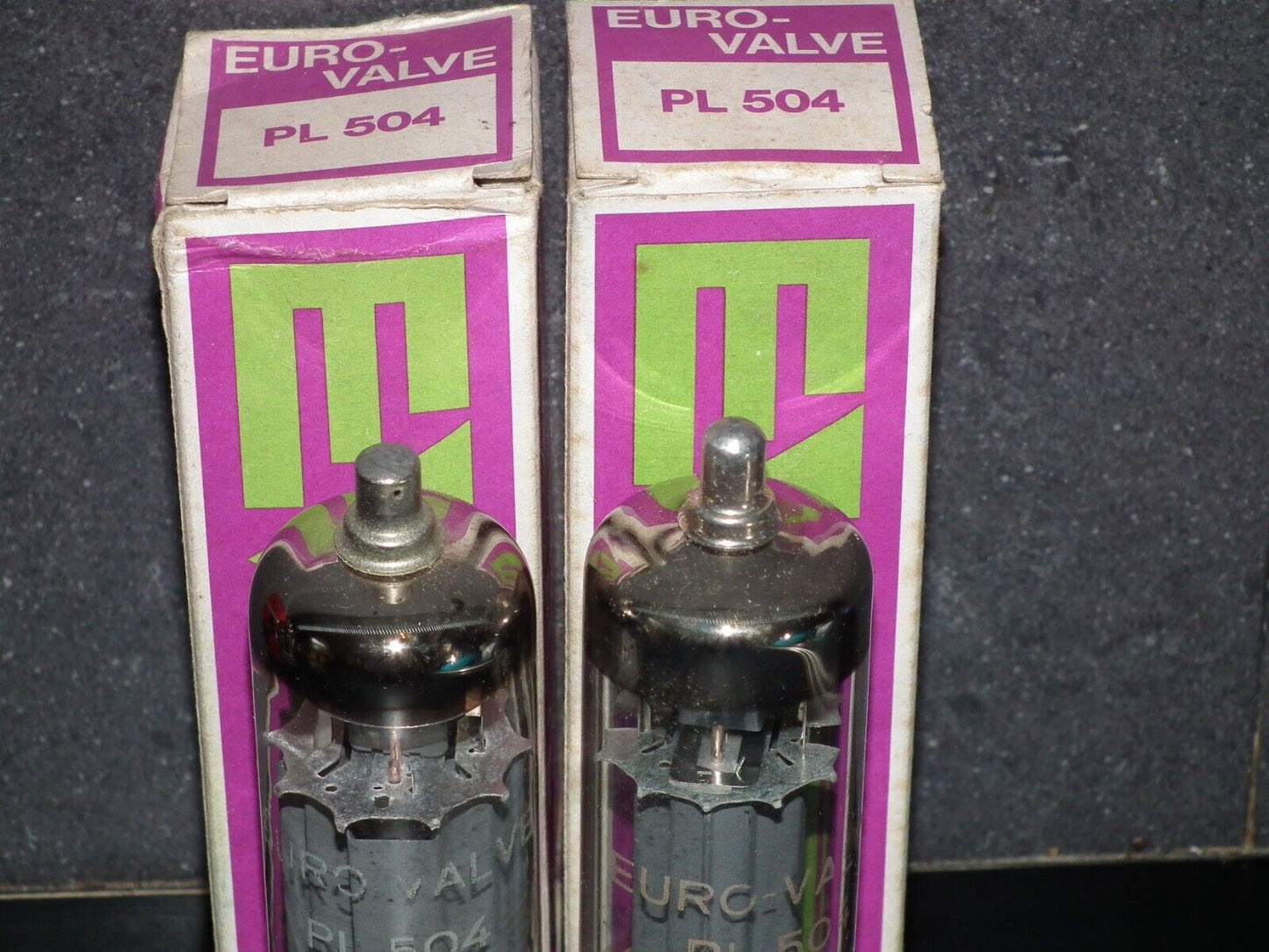 PL504 EUROVALVE Matched Pair NOS NIB - West Germany