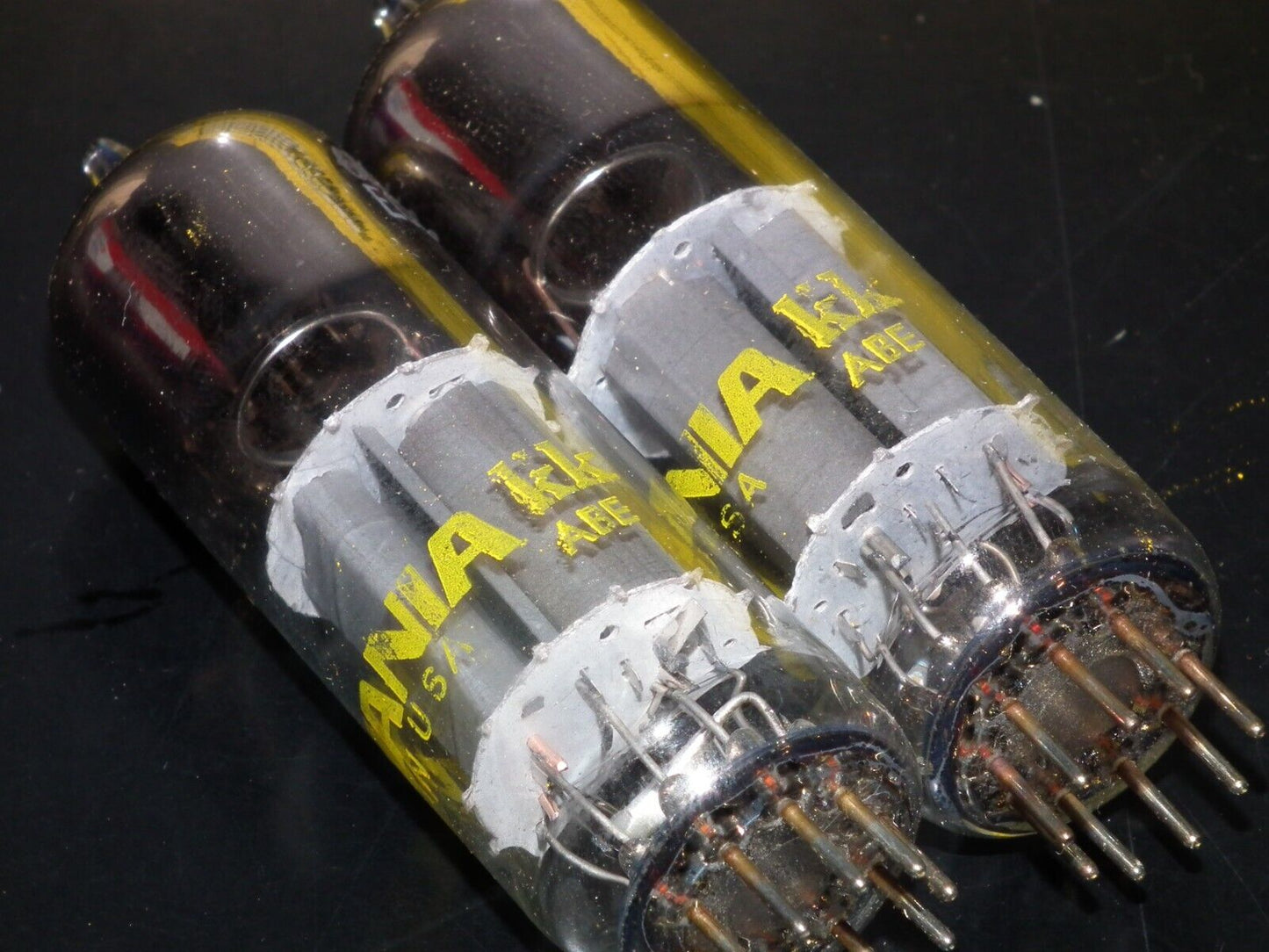 ECL82 Sylvania 6BM8 Matched Pair NOS NIB Dual Stage Getter Made in USA