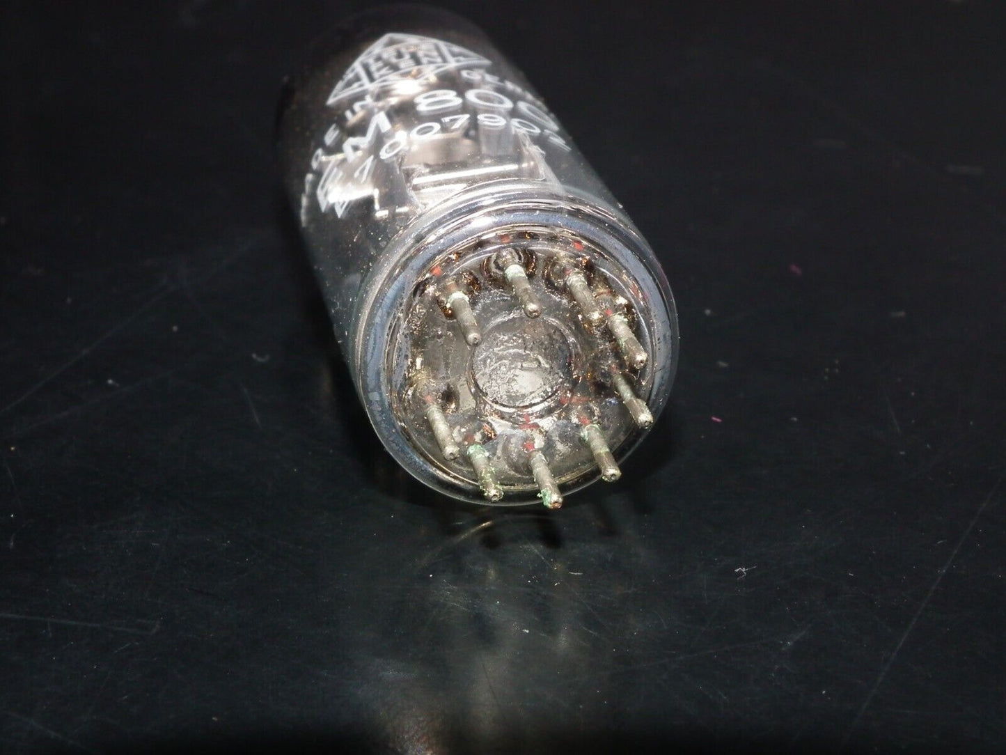 One(1 pcs) Telefunken EM800 NOS NIB Tuning Indicator Tube Magic Eye Diamond BTTM