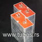 Two vintage Siemens electrolytic capacitors 250uF / 40V Klangfilm, West Germany