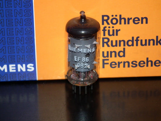 EF86 Siemens 6267 NOS NIB Microphone preamplifier, hum & microphonics tested