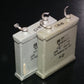 Two vintage Unitra PIO capacitors 4uF 300V 4mfd tube audio Glass End Seal 1981