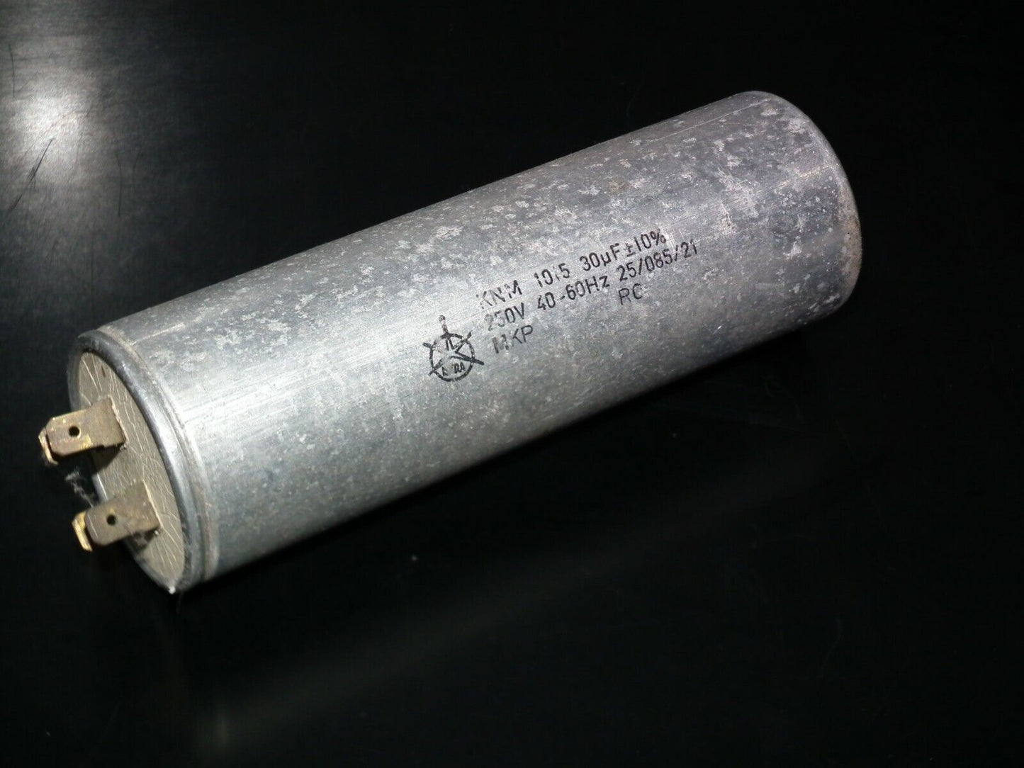 Iskra MKP Capacitor 30u 250V 30mfd, used, tested OK, Made in Yugoslavia