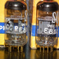 Valvo 6201 (ECC81 12AT7) NOS matched pair rebranded Philips RARE DISC GETTER