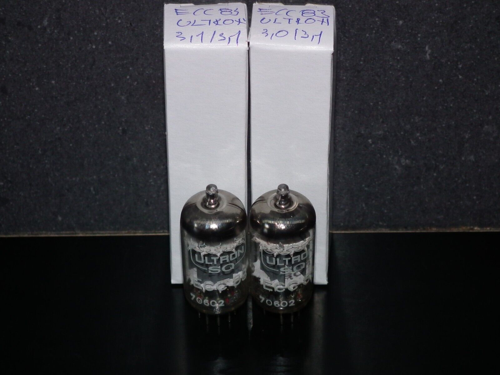 Matched pair ECC83 SQ Ultron 12AX7 Philips NOS 100% tested