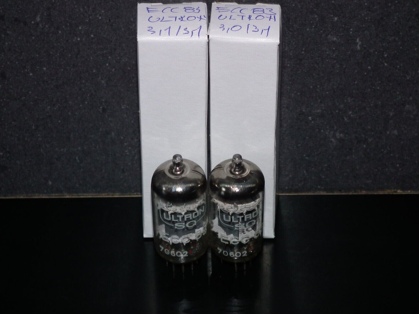 Matched pair ECC83 SQ Ultron 12AX7 Philips NOS 100% tested very strong