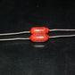Two polystyrene capacitors 4700pF 0.0047uF 100V ISKRA SIEMENS 1974 HI End Tube