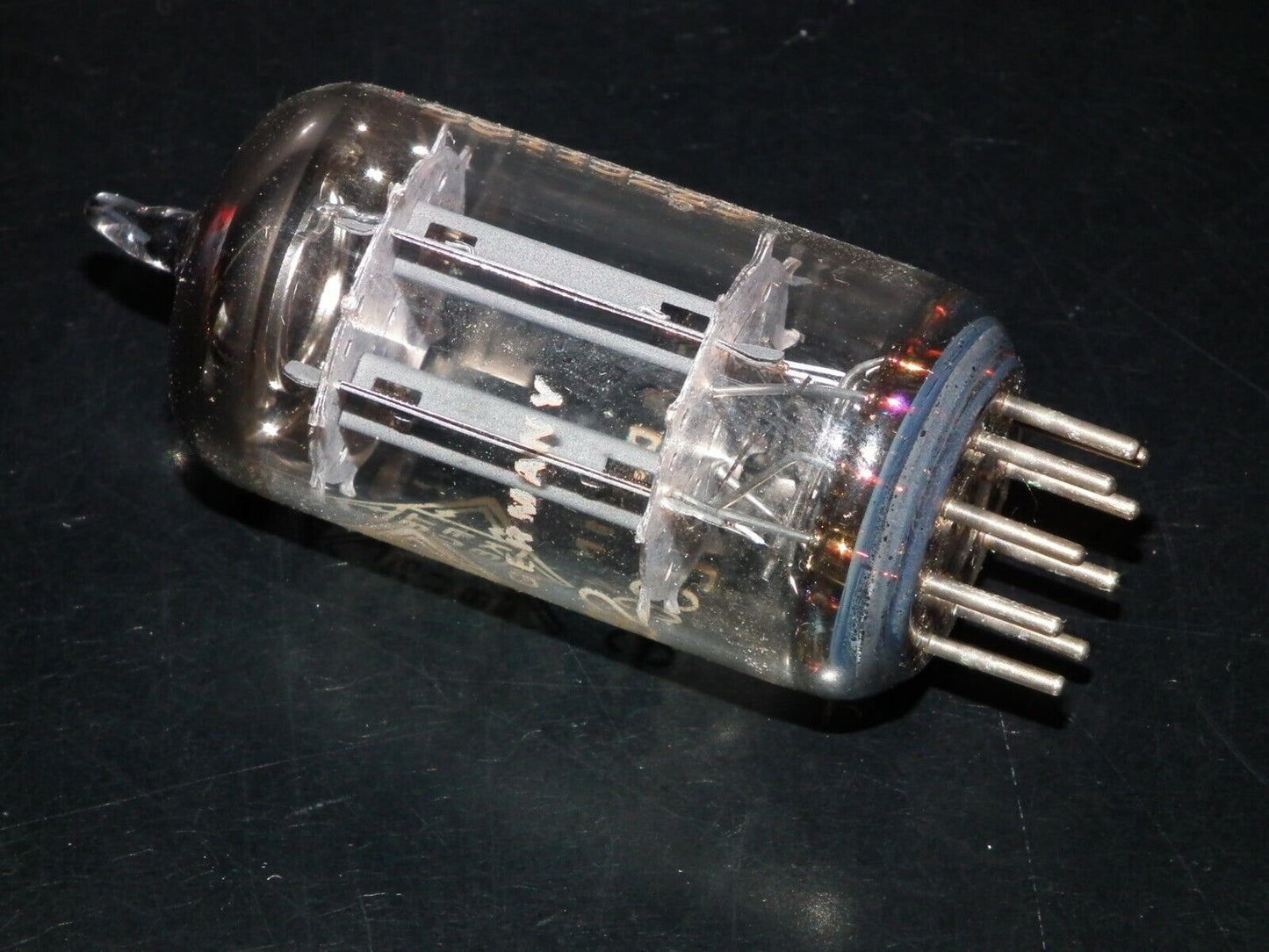 One (1 pcs) ECC82 Telefunken 12AU7, Tested NOS Long Smooth Plates