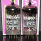 PCC85 Euro Valve Platinum Matched Pair NOS NIB 70s Big Inclined Getter