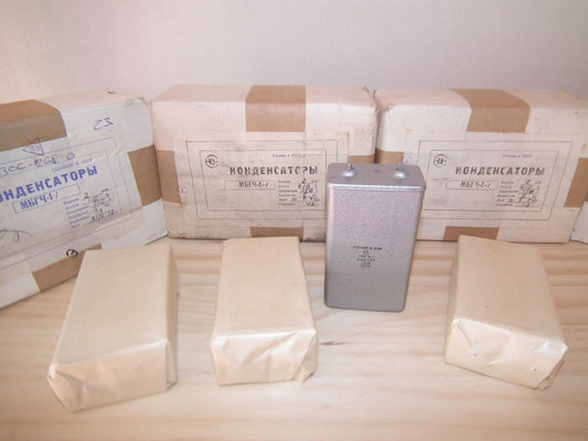 NOS PIO Capacitor 2mfd 750V 2u Paper in Oil MBGCh-1 Soviet made in 70s