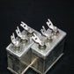 Two vintage Siemens PIO capacitors 2x0.25 uF 300V Klangfilm tube audio 60s NOS