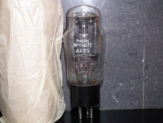AX50 Philips rectifier NOS in original wrap paper, without original box