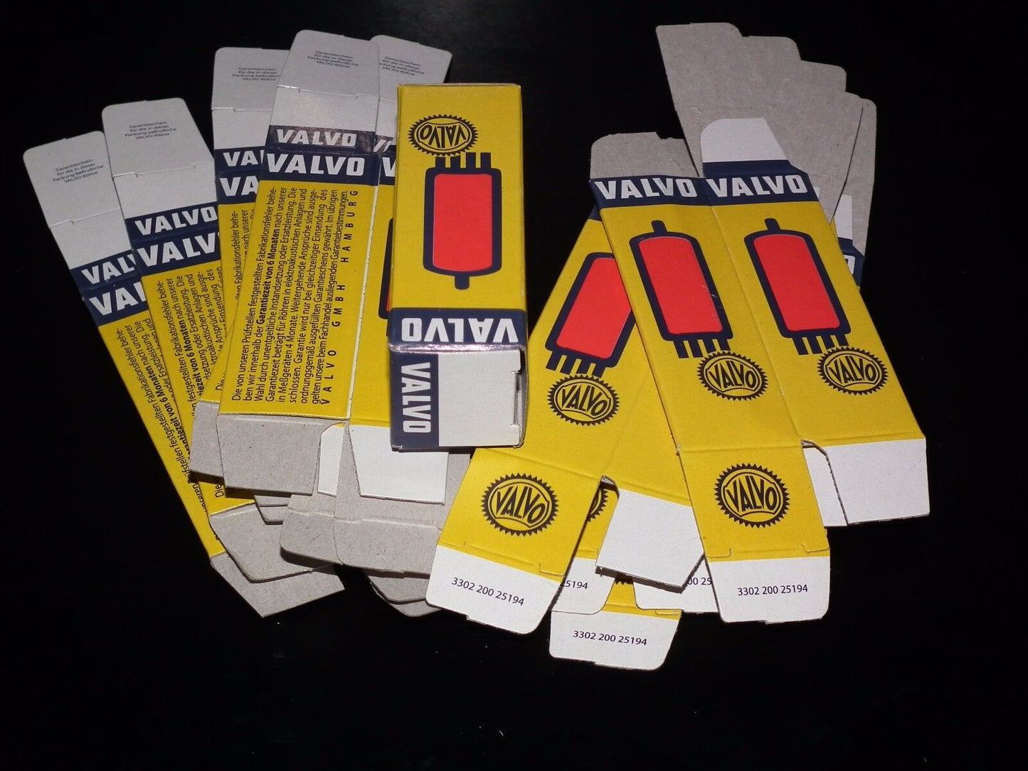 16 pcs Valvo Tube Boxes for Audio tubes ECC81 ECC83 E88CC EL84 ECC803S