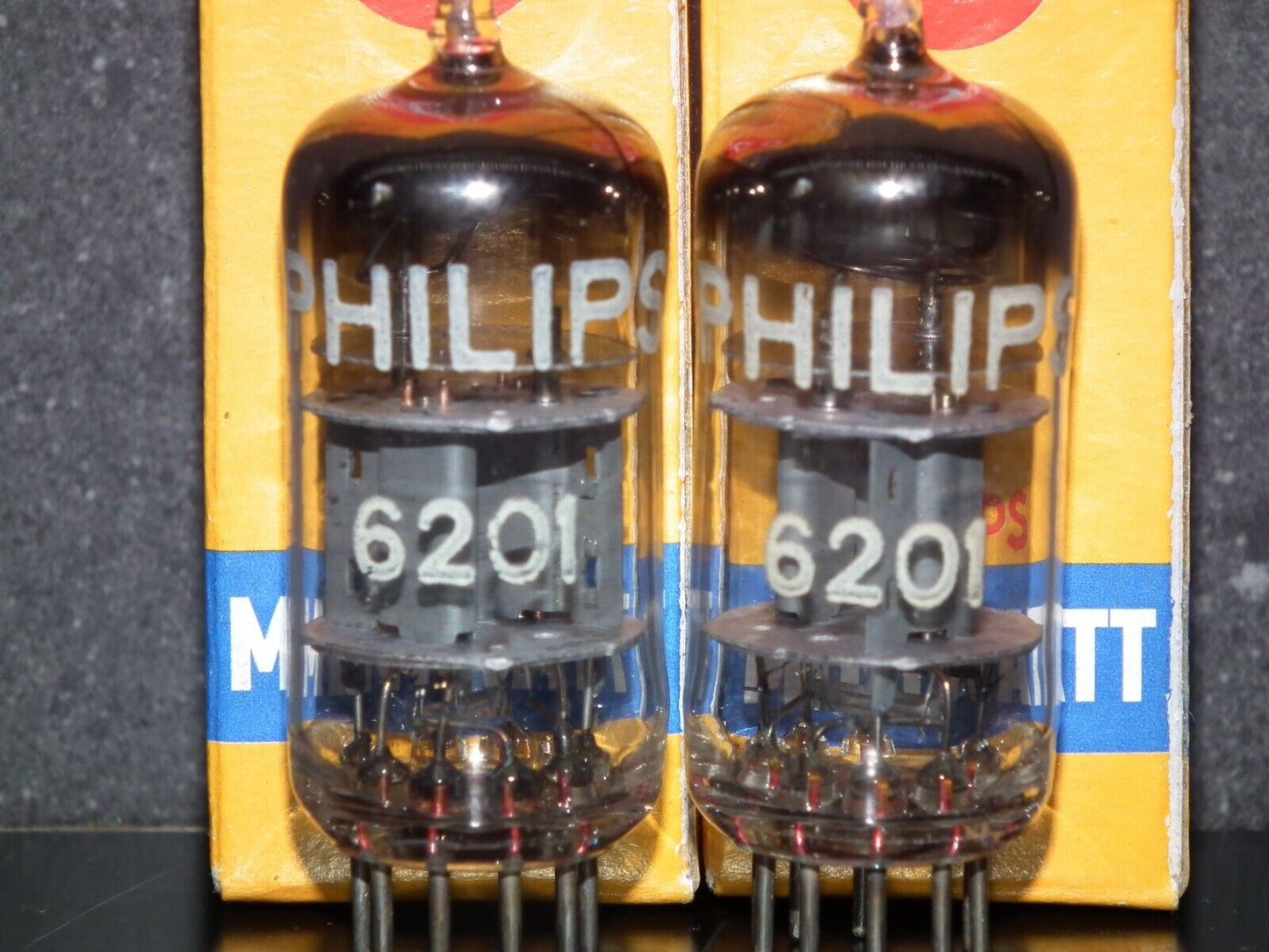 6201 Valvo ECC801S ECC81 E81CC Matched pair Used Tested ULTRA RARE Hamburg 1956