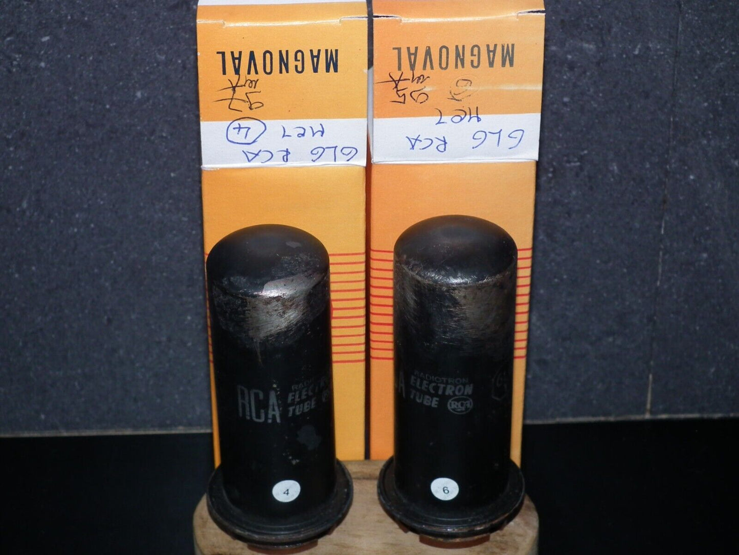 6L6Y RCA Platinum Matched Pair Used tested NOS