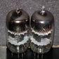 Matched pair 6201 GE 12AT7WB Triple Mica Square Getter tested 90% of NOS