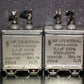Two vintage Siemens PIO capacitors 0.1 uF / 630V Klangfilm tube audio 1971