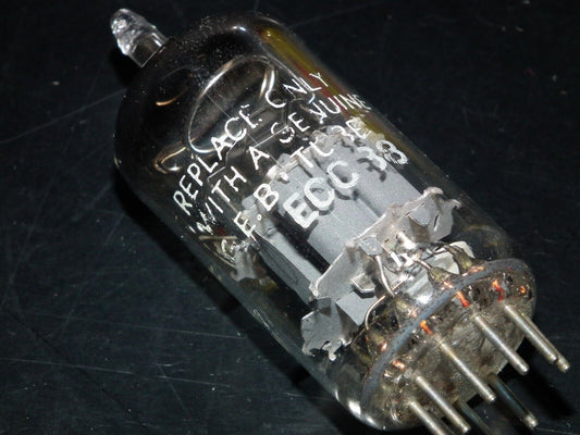One (1 pcs) ECC88 Siemens 6DJ8 RARE Gray Shield Dual Stage Getter Rebranded GEB