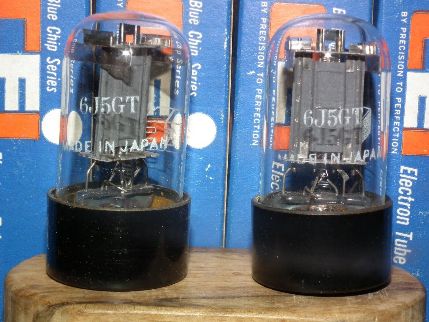 Platinum Matched Pair 6J5GT CEI NOS NIB Made in Japan (6J5G 6J5GT)