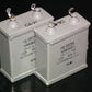Two vintage Unitra PIO capacitors 10uF 300V 10mfd tube audio Glass End Seal 1981