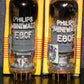 E80F Philips 6084 Matched Pair RARE D GETTER Pinched Waist Heerlen 1957 NOS NIB