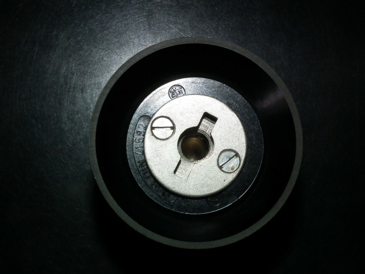 Vintage Siemens Klangfilm Bakelite Knob - Made in W. Germany in 60s Used As is
