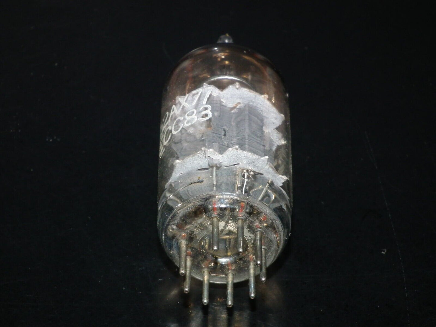 One (1 pcs) ECC82 Telefunken 12AU7, Tested NOS Long Smooth Plates