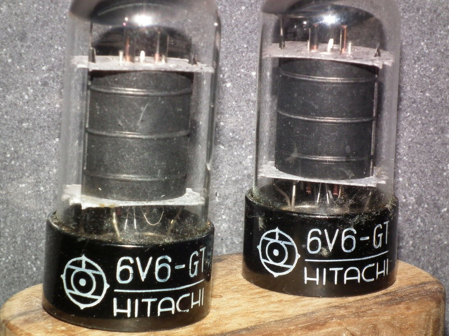Matched Pair 6V6GT HITACHI Japan USED tested NOS Great Sounding 6V6-GT