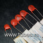 Five (5 pcs) NOS Sprague Disc Ceramic Capacitors 20pF 1000V - 0.00002uF 1000WVDC