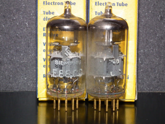 Platinum Matched Pair Siemens E88CC Used Tested NOS GRAY SHIELD A01 MP3
