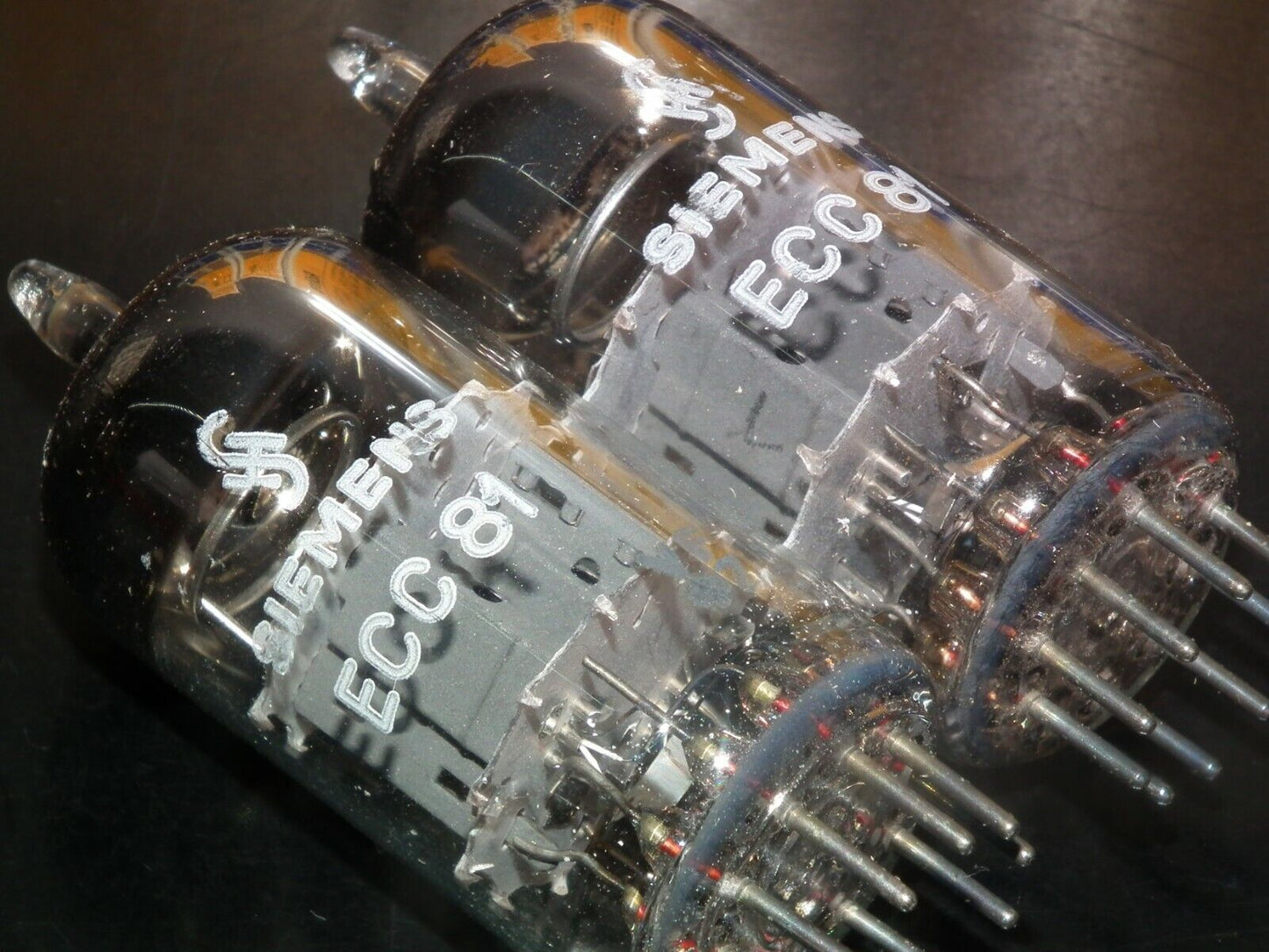 ECC81 Siemens Platinum Matched Pair NOS NIB 12AT7 Siemens&Halske Munich W German