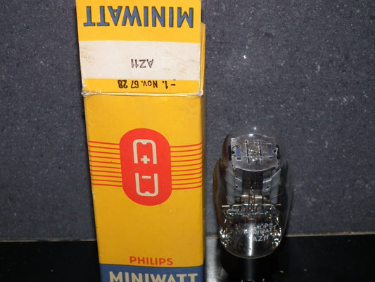 AZ11 Philips NOS NIB rectifier Mullard Blackburn, tested 100%, balanced section