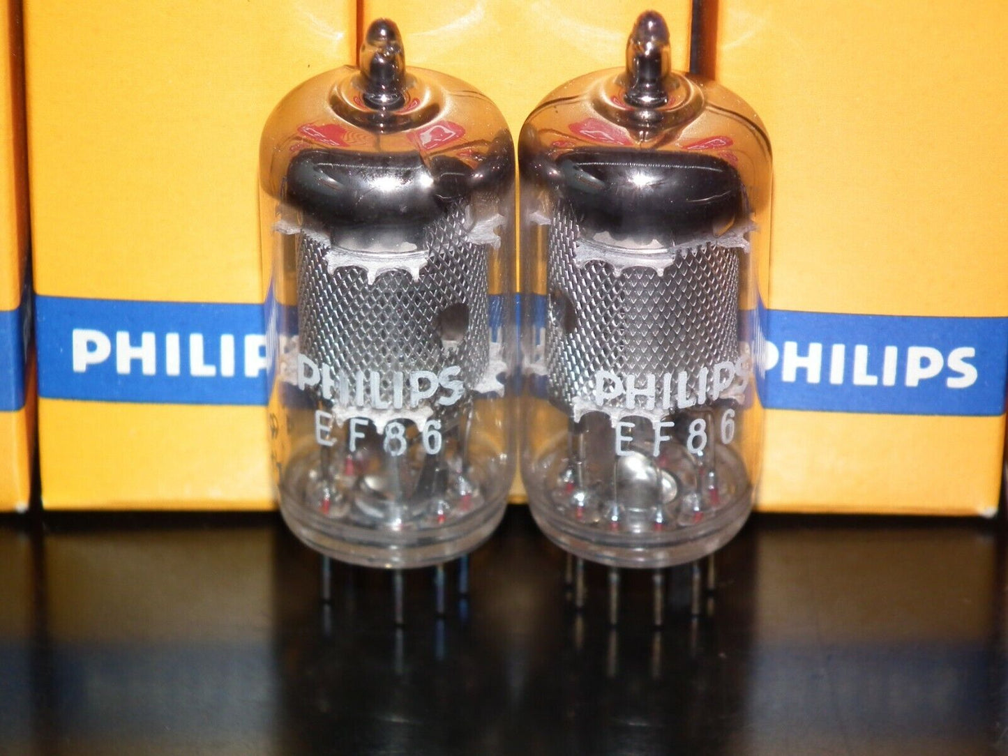 EF86 Philips 6267 NOS Mesh Plate Holland Heerlen 1967