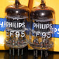 Matched Pair 5654 6AK5W EF95 Mullard Philips Square Getter Microphone