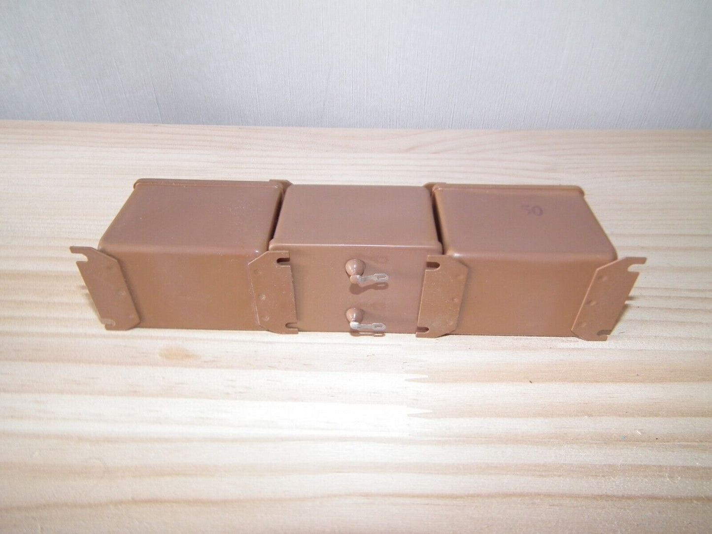 NOS PIO Capacitor 10mfd 400V 10u Paper in Oil MBGP-3 Soviet made in 70s