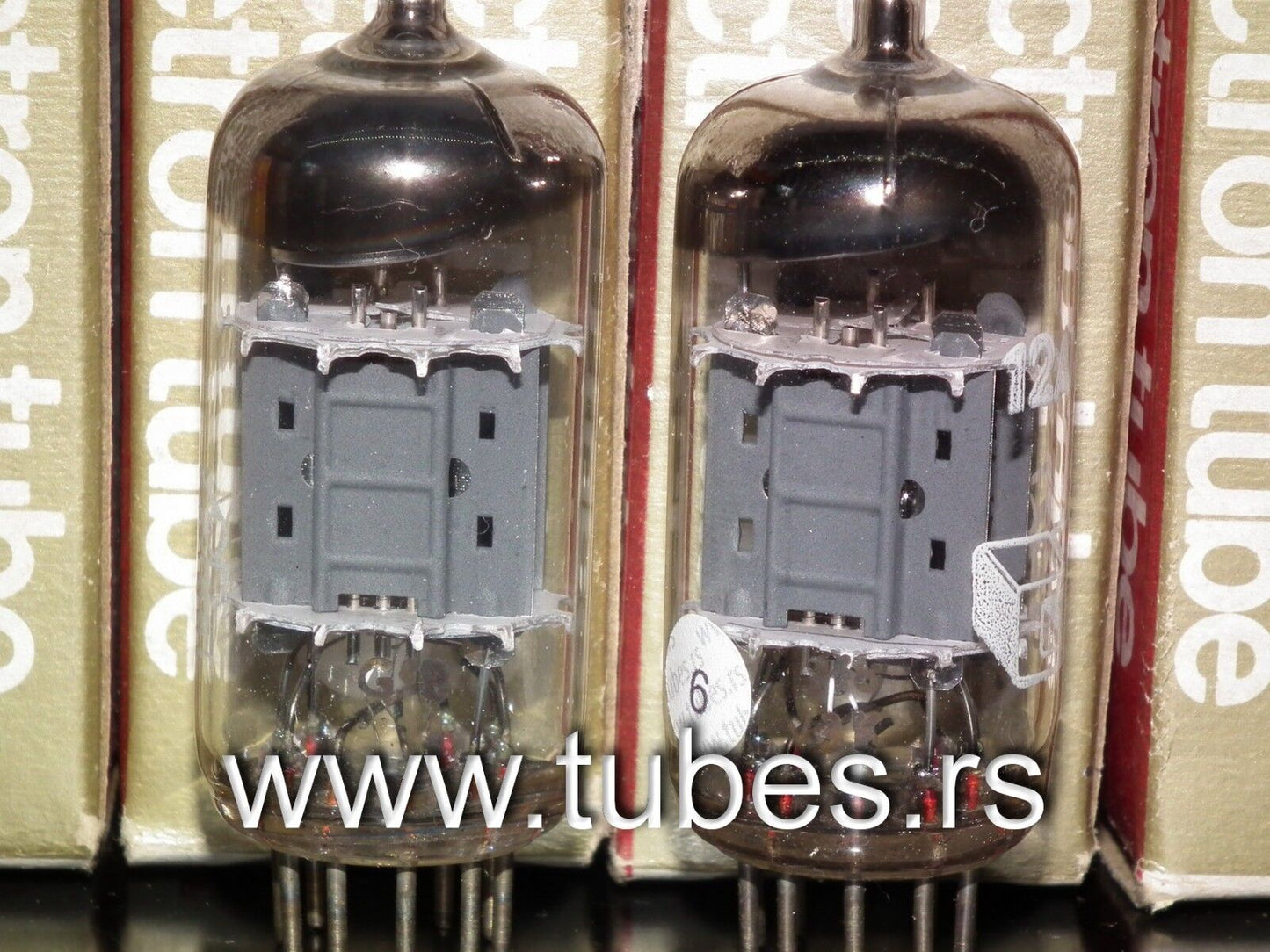 Philips Miniwatt 12AU7 ECC82 rebranded CEI - Platinum Matched Pair
