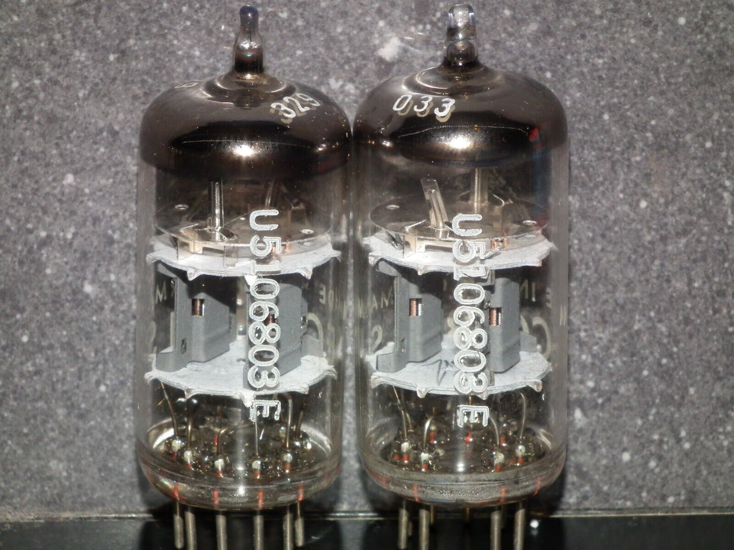 ECC801S Telefunken ECC81 Matched pair Used Tested 100% Ulm plant, Diamond bottom
