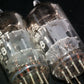 ECC81 12AT7 Philips Holland Flat Foil Crossbar D Getter (Used, matched pair)