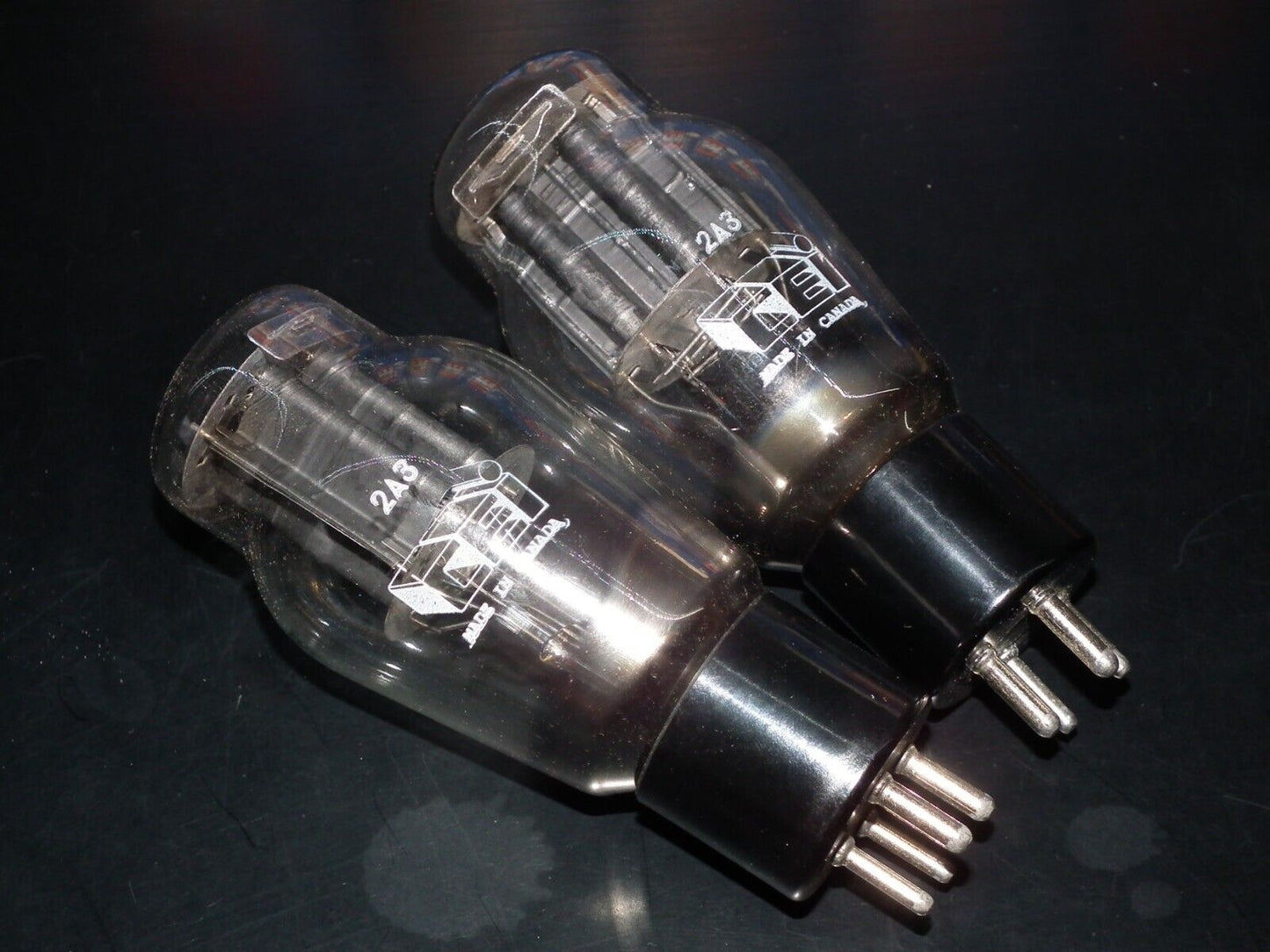 Platinum Matched Pair 2A3 Canadian Marconi NOS NIB DD Getter Rebranded CEI