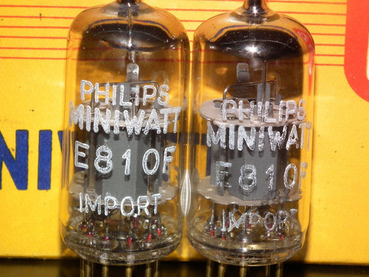 Matched Pair Philips Miniwatt E810F 7788 NOS NIB Gold pin Heerlen 60s Low Noise