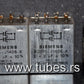Two vintage Siemens PIO capacitors 2x2 uF 160V Klangfilm Made in West Germany