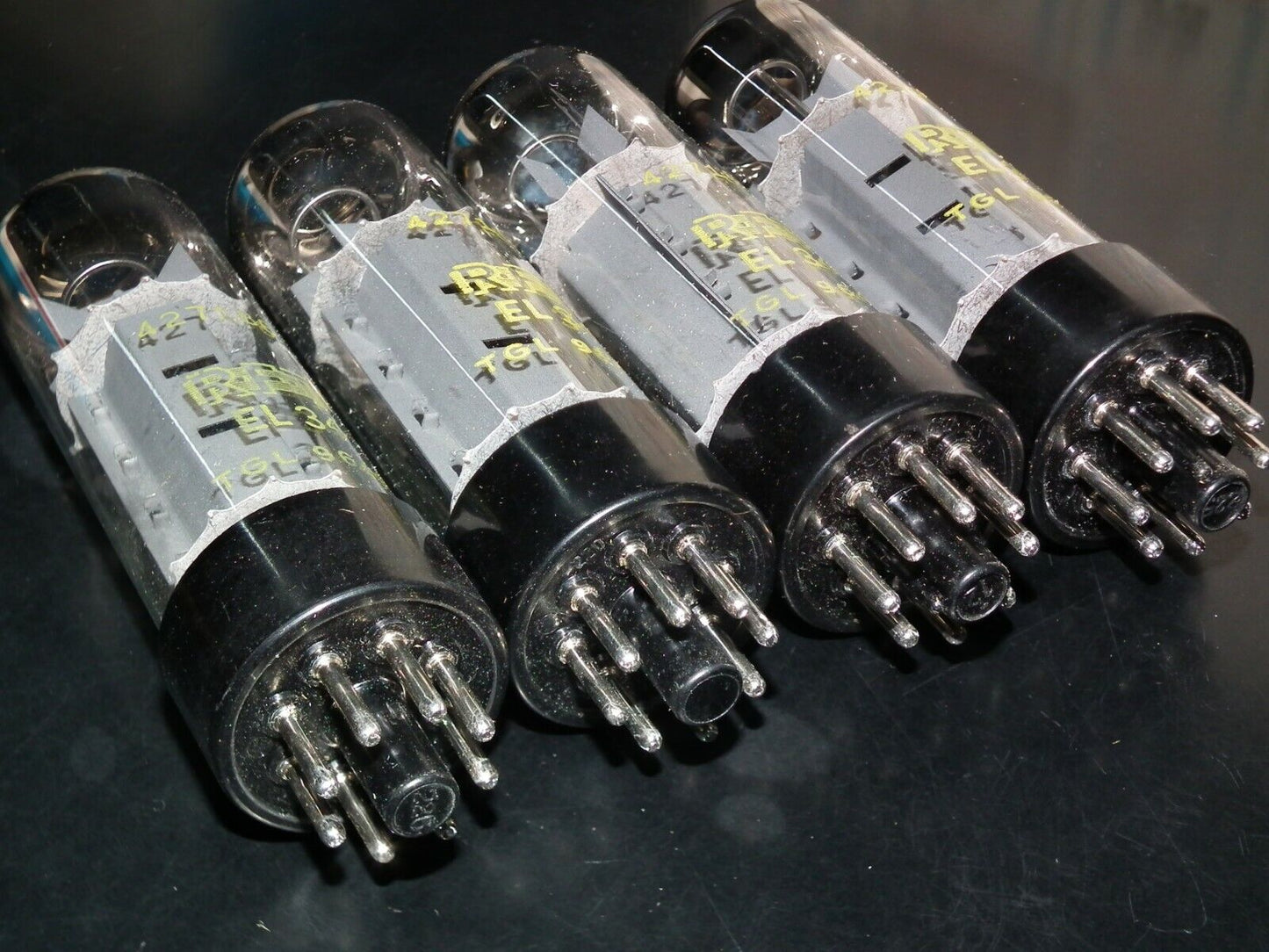 EL34 6CA7 RFT Germany NOS NIB Platinum Matched Quad
