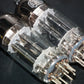 Platinum Matched pair 6350 RCA Triple Mica Black Anodes D Getter Tested NOS