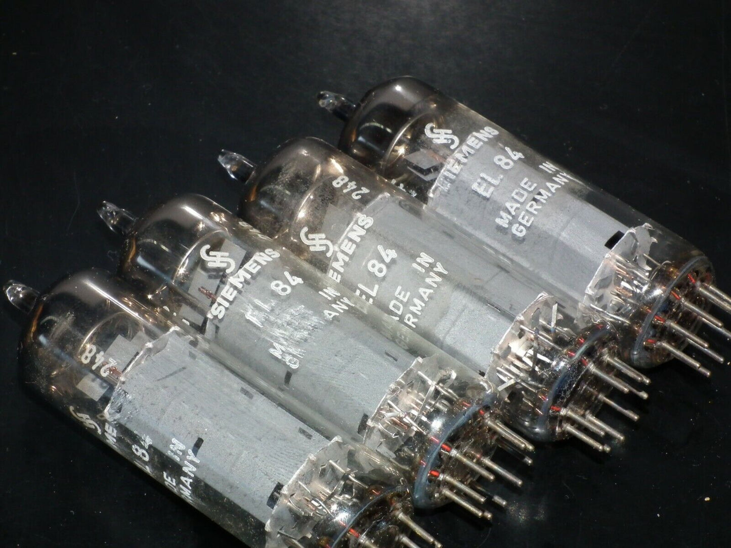 EL84 6BQ5 Siemens Platinum matched quad Munich plant Tested NOS